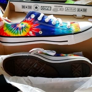 Never Worn Converse Tie Dye Chucks